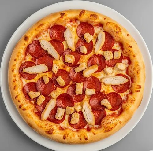 Chicken & Pepperoni Pizza 