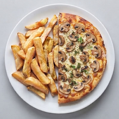 Half Mushroom Pizza 